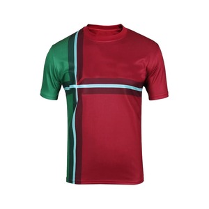 Camiseta de Fútbol Personalizada Unisex 2026, Cuello Redondo, UPF 50, Transpirable, Secado Rápido, Manga Corta, 100% Poliéster, Bandera Estampada - Product Image 1