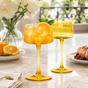 Verres à cocktail colorés en borosilicate faits à la main de 200 ml, sans plomb, coupe Martini, verrerie de bar réutilisable en gros - Product Image 6