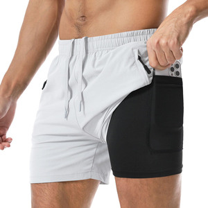 High Quality Men <b>Athletics</b> 100% Cotton Polyester Workout Casual Running Shorts With Pockets Adjustable Joggers Shorts For Men - Product Image 1