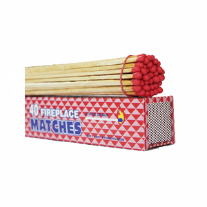 Buyer's Brand Eco-Friendly Vintage Style BBQ Safety <b>Matches</b> <b>Box</b> 110x65x20mm Wooden Splints Custom Printing for Household Hotel - Product Image 1