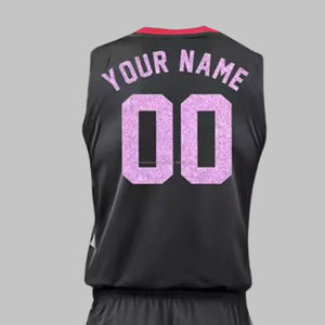 Camiseta de Baloncesto Personalizable de Alta Calidad OEM 100% Poliéster sin Mangas, Diseño Transpirable, Combinación de Colores, Conjuntos de Tallas Grandes - Product Image 5