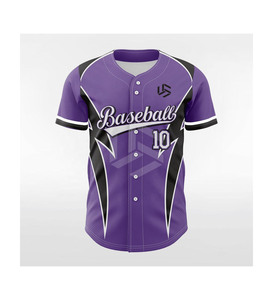 Sublimation Print Team Name Number Quick-Dry <b>Hip</b> Hop Sportswear Men Personalized Custom Baseball Jersey - Product Image 2