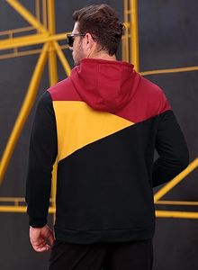 High Quality <b>Mens</b> Hooded Pullover <b>Sweatshirt</b> Polyester Cotton Fleece <b>Hoodie</b> Custom Logo Streetwear Winter Casual Plain Dyed - Product Image 4