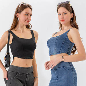 Top corto de algodón transpirable para mujer con cuello vuelto, manga corta, ajuste regular, correa al tobillo, color liso y estampado de letras, para todas las estaciones. - Product Image 6