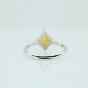 <b>Emerald</b> Cut Green Peridot Bezel Setting 925 Sterling <b>Silver</b> Luxury Fine Jewelry Bulk Wholesale Women's Gemstone Wedding <b>Ring</b> - Product Image 4