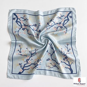 Premium Soft <b>Silk</b> Feel Fabric Custom Printed Square <b>Scarf</b> Fashion Accessories Stylish Bulk Supply OEM ODM Manufacturer Wholesale - Product Image 4