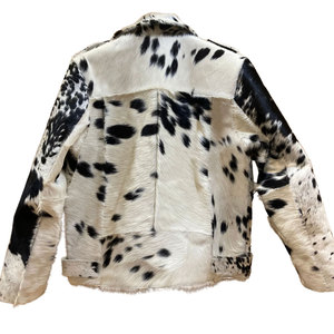 <b>Light</b> Weight Casual Wear Cowhide Leather <b>Jackets</b> Fashionable <b>Men</b> Hair On Leather <b>Jackets</b> Cowhide Leather <b>Jackets</b> - Product Image 2