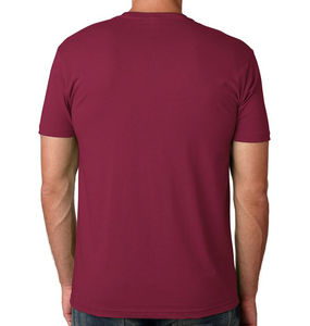 Sporty Style Round Neck Unisex Tee with Custom Logo Print Breathable Fitted Fitness Tee Maroon Color Crew Neck Cotton t <b>Shirts</b> - Product Image 4
