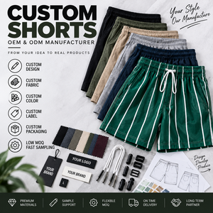 Shorts de Baño a Rayas Personalizados, Shorts de Playa de Secado Rápido, Shorts Casuales de Verano para Hombre, Fabricante Mayorista - Product Image 6