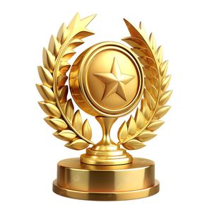 Trophée Étoile Laurier Doré Prix de Gros – Récompense Métallique Premium pour Achievement, Cérémonie d'entreprise, Souvenir, Cadeau, Article d'art - Product Image 1