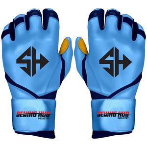 Nuevos Guantes de Bateo de Béisbol y Sóftbol Unisex Profesionales Personalizados de Cuero de Cabra para Protección de Manos OEM - Product Image 6