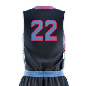 Maillot de basketball actif pour homme, grande taille, imprimé sur mesure, 100 % polyester, blocs de couleur, sublimé, matière respirante - Product Image 4