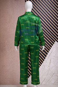 Chi Eta phi ชุดเสื้อผ้าซาตินสำหรับใส่นอนชุดเสื้อผ้าและกางเกงสามารถปรับแต่งโลโก้ได้ - Product Image 6