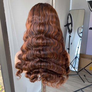 Deep Wave Hair Wig Vietnamese Human Hair Piano <b>Highlight</b> Color Hair For Women Wholesale Factory Price - Product Image 1