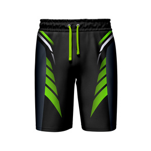 Pantalones Cortos de Baloncesto para Hombre, 100% Algodón, Estilo Casual, Transpirables, con Estampado Sublimado Único, Venta al Por Mayor - Product Image 3