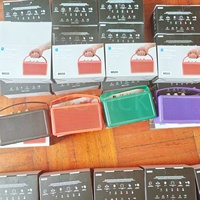 Speaker Retro Vintage M600 Bergaya Kulit, Boombox Portabel dengan Kenop Putar, Cocok untuk Luar Ruangan, Berkemah, Audio Rumah, Mendukung TF, USB, AUX