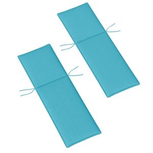 Set di Cuscini Pieghevoli Reclinabili a 2 Pezzi Blu Chiaro per Esterni - Solo Cuscino - Product Image 5