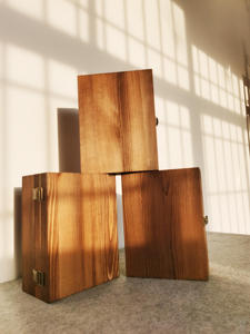 Unfinished Wooden <b>Box</b> Pine Wood Decorative Gift Storage Watch <b>Jewelry</b> Tea Ring Wine <b>Box</b> Craft Stash Boxes <b>with</b> Hinged Lid <b>Lock</b> - Product Image 3