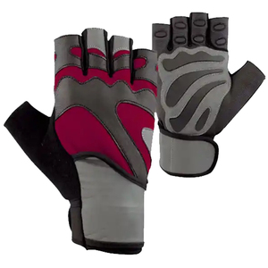 <b>Gym</b> Gloves Half Finger Heavy Duty Custom Made Unisex Hook and Loop Closure Fitness Best Quality Leather Non-Slip OEM - Product Image 5