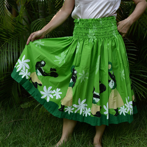 Robe longue d'automne pour femme, style hawaïen tropical, brodée de fleurs, idéale pour les vacances à l'île, décontractée, légère et fluide, 100% coton - Product Image 3