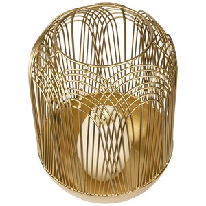 Decorative Antique Style Golden <b>Brass</b> Wire <b>Lantern</b> Candle Holder Heat Resistant Home Decoration - Product Image 6