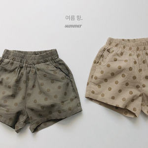 Ropa de Verano Estilo Japonés y Coreano, Pantalones Cortos con Puntos para Niños, Pantalones Cortos Transpirables de Algodón Tejido para Niños y Niñas - Product Image 3