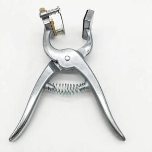1 unidad Pinza perforadora de orejas para ganado ovino, porcino y canino, de aleación de aluminio, para identificación veterinaria, herramientas y suministros para ganadería - Product Image 6
