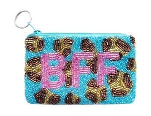 Pochette à monnaie décorative brodée de perles avec un travail artisanal détaillé et un rangement polyvalent pour tous les jours - Product Image 2