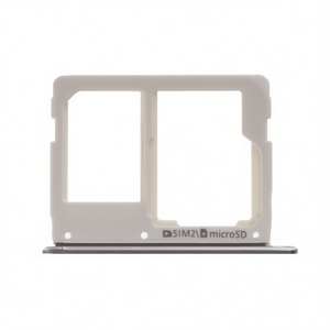 Vassoio per schede SIM e MicroSD bianco per Samsung Galaxy A3 2016, doppio slot SIM, accessorio per cellulare - Product Image 2