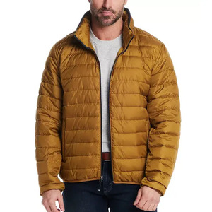 Chaqueta Acolchada de Invierno Unisex, Gruesa, 100% Nailon, con Cierre Frontal Completo, Corte Ajustado, Relleno de Algodón, Cuello Alto, Diseño de Parches, Impermeable - Product Image 2