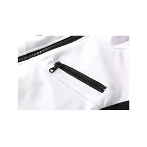 100% Cotton Zipper Sleeveless Gym <b>Hoodie</b> for <b>Men</b> Autumn Winter Street Wear Custom Logo Designer Embroidered <b>Black</b> Wholesale - Product Image 5