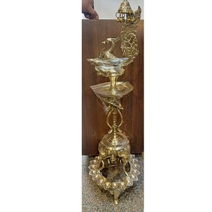 Lámpara de aceite de imitación antigua, chapada en oro, pulida, para decoración del hogar - Product Image 4