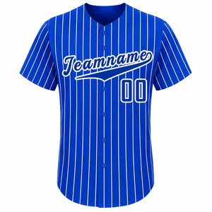 Maillots de baseball personnalisés en gros à manches courtes, en tissu athlétique de qualité supérieure, coupe confortable, qualité durable, imprimé sur le devant - Product Image 3
