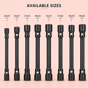 Premium Heavy Duty Two Way Wheel <b>Spanner</b> Lug Wrench End Socket <b>Tool</b> for Car Truck Tire Repair Garage Workshop Automotive Service - Product Image 3