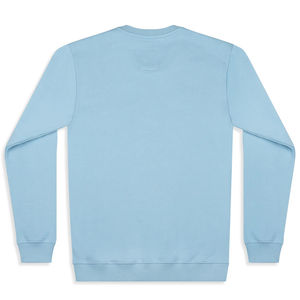 Sweat-shirt en coton uni à col rond surdimensionné pour homme, impression personnalisée du logo, saison automne-hiver, sans capuche - Product Image 2