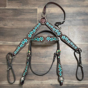 Juego de Collarín y Pechera para Caballo de Cuero Hecho a Mano, Diseño Ajustable, Herrajes Duraderos, Arnés Premium para Mayor Comodidad al Montar - Product Image 6