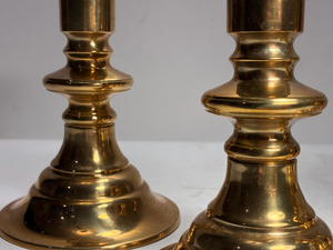 Chandeliers vintage en laiton <span class=keywords><strong>Hudson</strong></span> Bay, style antique, porte-bougie <span class=keywords><strong>d</strong></span>écoratif en laiton, support de bougie conique classique pour table - Product Image 3
