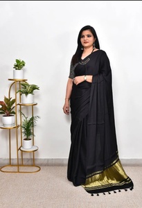 Sari de Seda Pura Lagdi Pallu para Fiestas Indias - Product Image 3