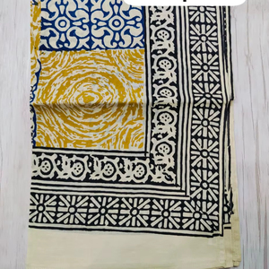 Bgaru Dabu Hand Made Block Printed Cotton Wooden Block Printed Women Beach Pareos Longs Sarongs Beach Cover <b>Indian</b> <b>Scarfs</b> - Product Image 1