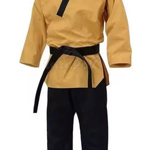 Uniforme de Karate de Algodón Lavado Elástico y Duradero de Alta Calidad, Conjunto Transpirable para Entrenamiento Profesional, Precio al por Mayor - Product Image 3