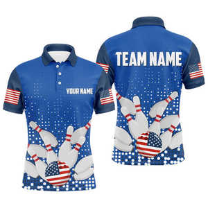 Custom Sublimation Blank <b>Dart</b> Shirts Team Polo Shirts Bowling Shirt for Man - Product Image 4
