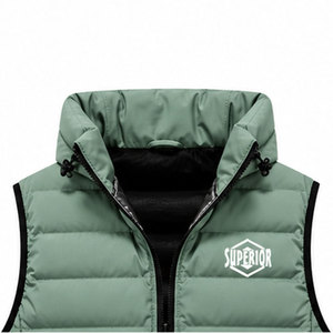 Chaleco de Invierno sin Mangas para Hombre de Alta Calidad, Chaqueta Térmica Acolchada Suave con Construcción Ligera para Senderismo, Fitness y Viajes - Product Image 3