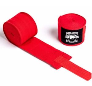 ผ้าพันมือสำหรับชกมวย ยี่ห้อ Harry Johnson Production รุ่น Cotton Hand Wraps สีแดง ปิดด้วยเวลโคร ระบายอากาศได้ดี เหมาะสำหรับผู้ใหญ่ทุกเพศ - Product Image 1