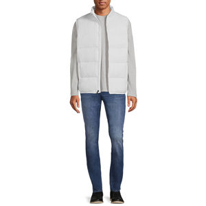 Gilet matelassé imperméable et isolé pour homme, fermeture éclair, style sportif, vêtement d'extérieur chaud pour l'hiver, service OEM, prix abordable, Pakistan - Product Image 3