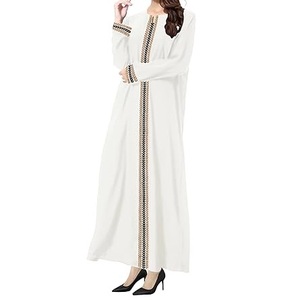 Nuevo Vestido Musulmán para Ramadán, Abaya Árabe al por Mayor, Vestido de Chifón para Mujer, Ropa de Boda, Dubái, Pakistán, Personalizable, Largo hasta el Suelo, Manga Larga - Product Image 4