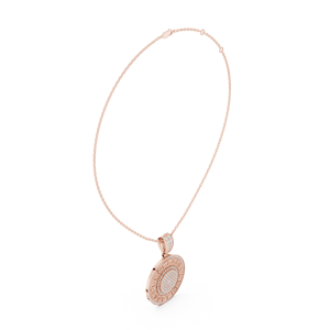 Collar con colgante de arte abstracto de oro de 14K Forns jewels para mujer - Product Image 5