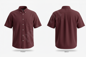 เสื้อเชิ้ตแขนสั้นผ้าบางเบา ระบายอากาศดี ติดกระดุม สำหรับผู้ชาย สวมใส่สบายๆ ทำงานได้ หรือใส่เป็นทางการ คอปกเสื้อแบบธุรกิจ - Product Image 3