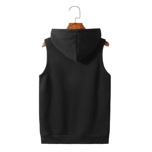 Sweat-shirt à capuche en maille perlée pour homme - Tissu en polyester/coton, coupe classique, imperméable et coupe-vent, idéal pour la salle de sport en été - Product Image 4