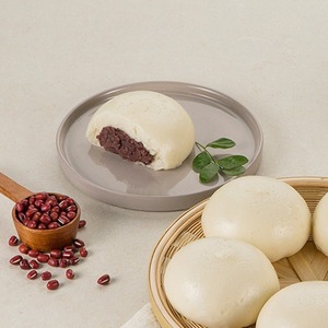 [MILWON] Boulette de blé coréenne cuite à la vapeur 500g avec garniture aux haricots rouges pour l'assortiment de snacks de l'épicerie asiatique, idéale pour l'heure du thé - Product Image 3
