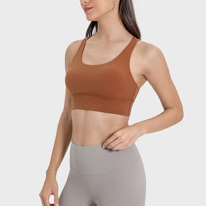 Nouveaux coloris – Soutien-gorge de sport respirant à fort impact pour femme, avec bretelles croisées au dos et coussinets amovibles, idéal pour le fitness et le yoga - Product Image 4